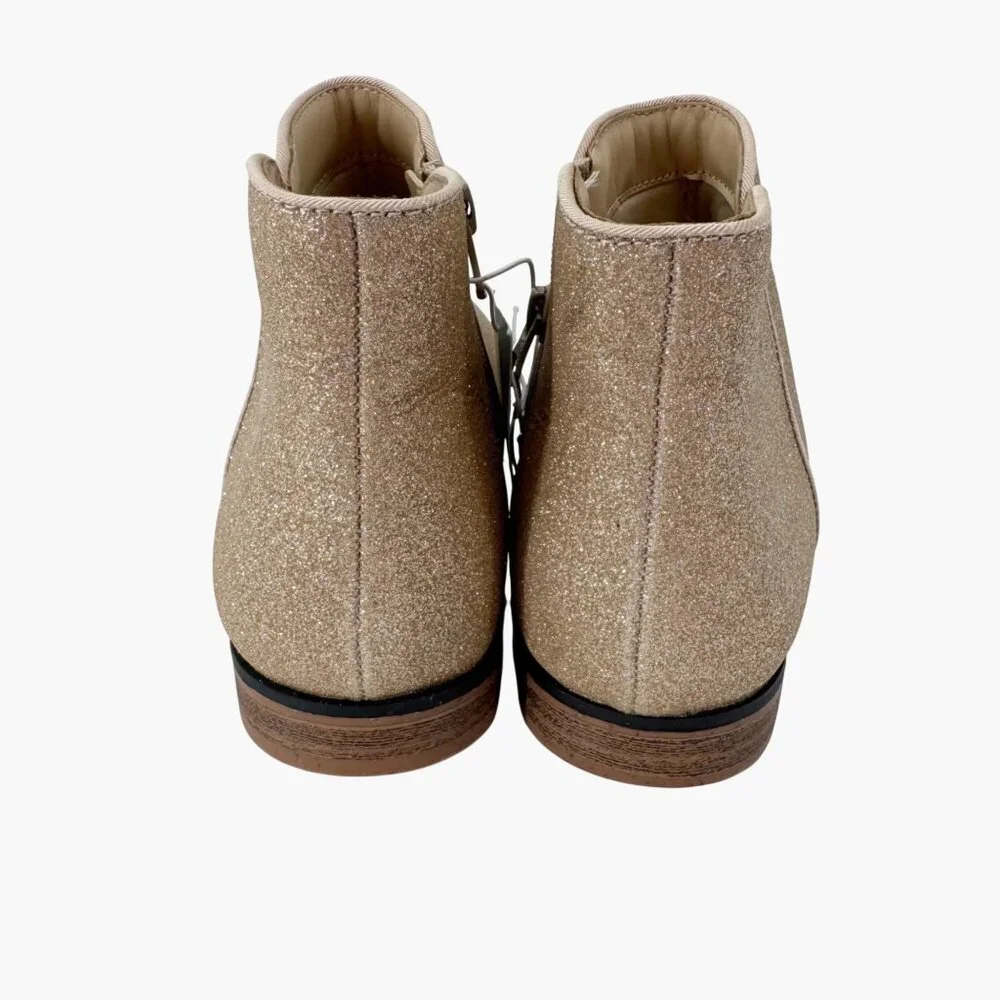 NEW Cat & Jack Kids' Bree Glitter Boots - Gold - Size 4